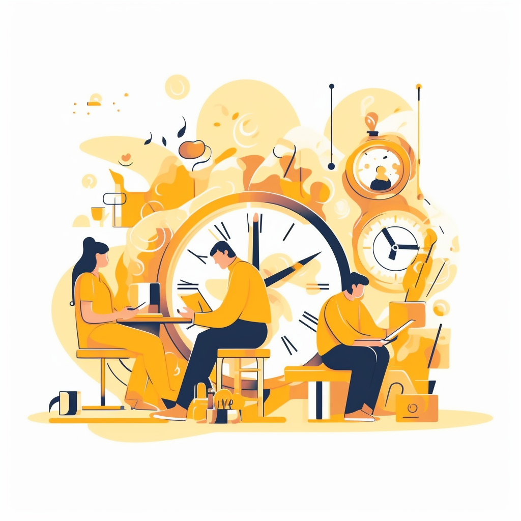Illustration de la gamme du Temps et Activités